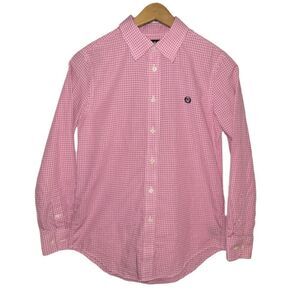 NWOT Lauren Ralph Lauren Pink and White Button Down Button Up Dress Shirt 14